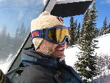 [Mike skiing, 2003, click to enlarge]