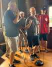 [Karaoke. Shebeens, August 31, click to enlarge]